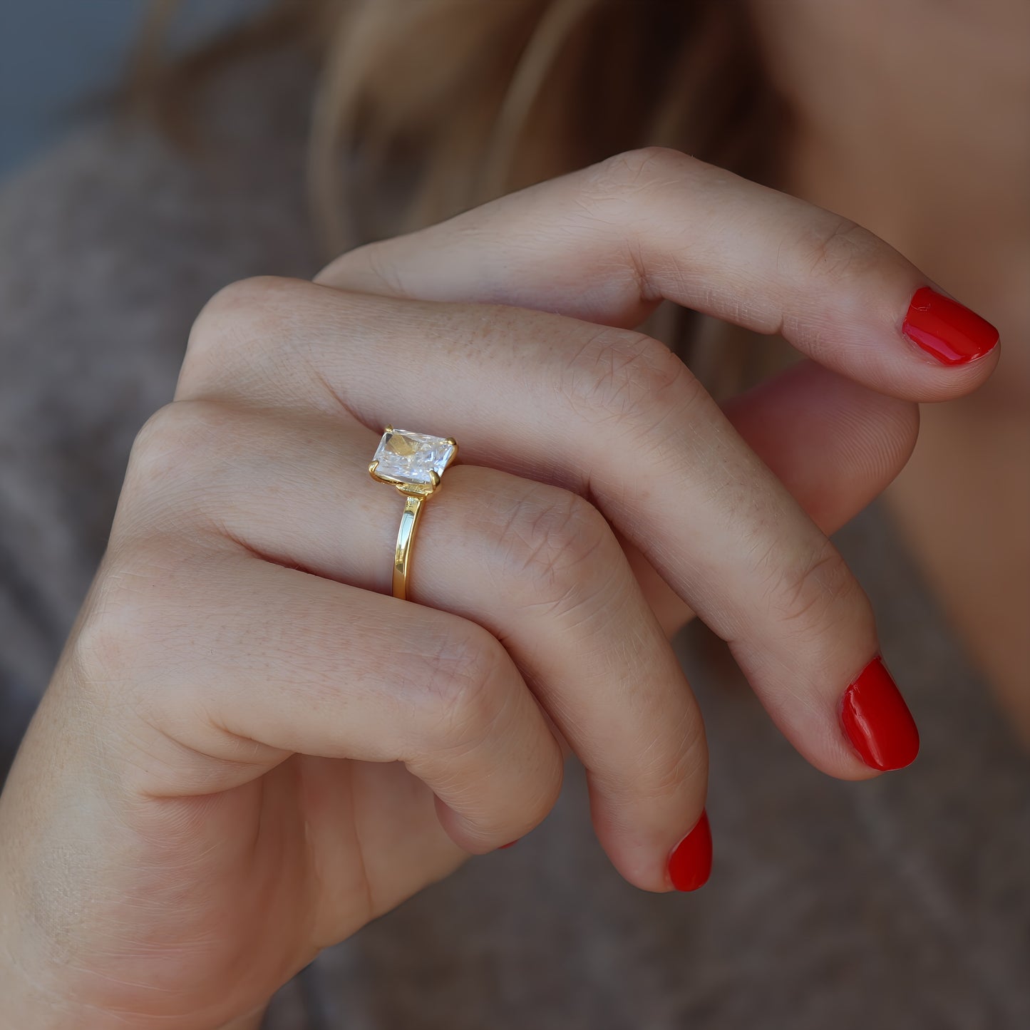 ANILLO MEI. Anillo en Plata de Ley 925 bañado en oro