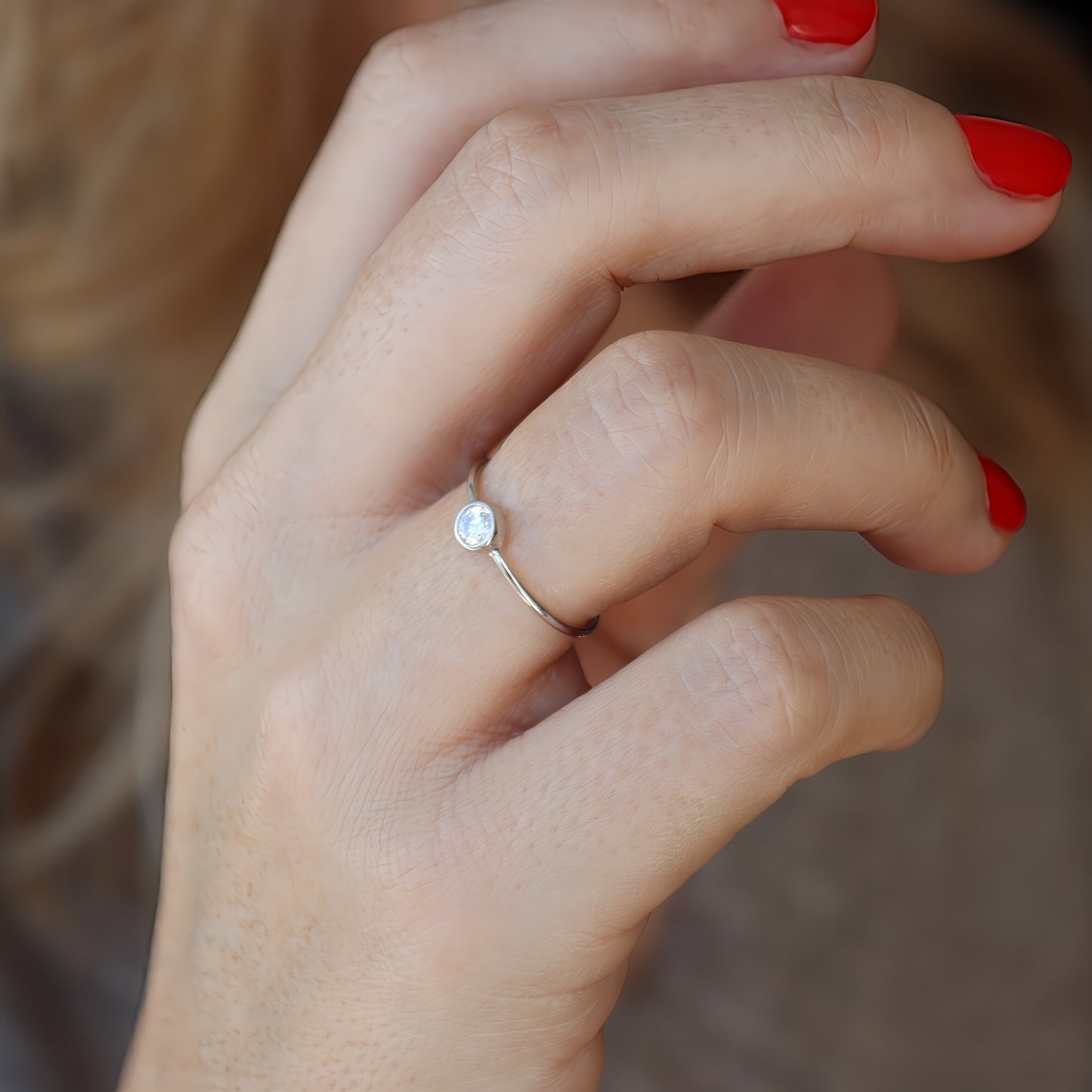 ANILLO ZENDA. Anillo en Plata de Ley 925 con circonita blanca