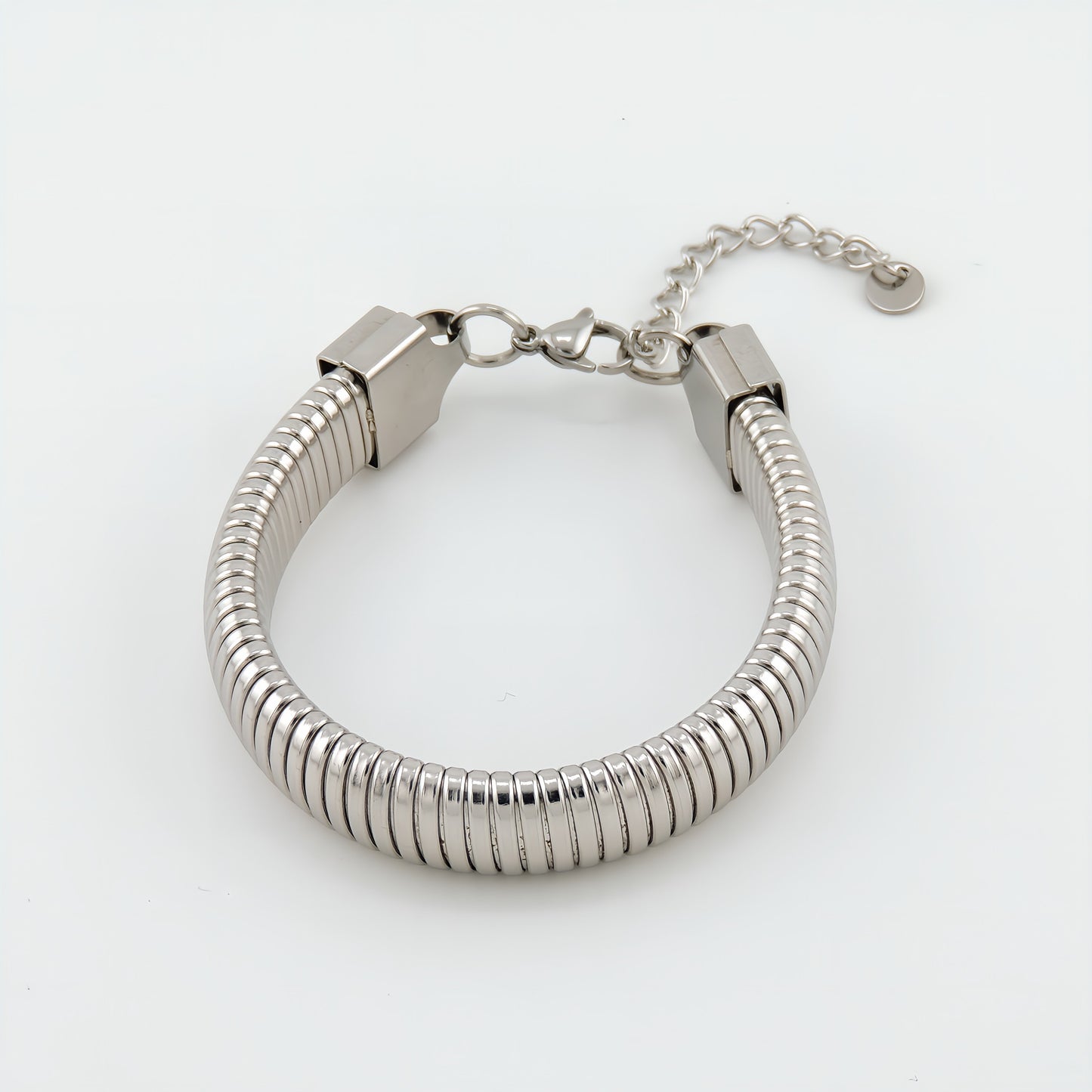 PULSERA MARTINA. Pulsera ajustable elástica de acero inoxidable