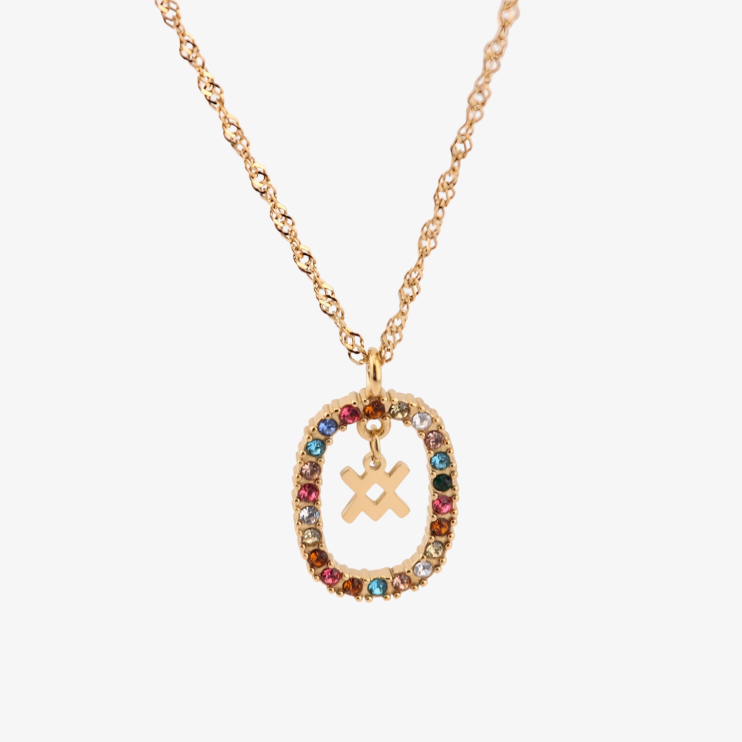 COLLAR ROMA. Collar con signo del zodiaco en Plata de Ley 925 bañada en oro de 18K