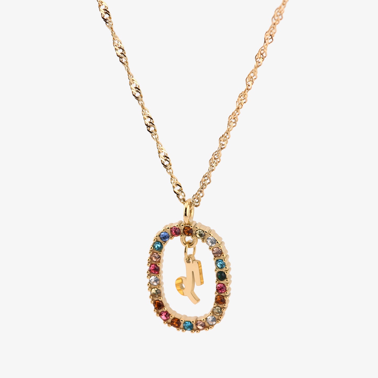 COLLAR ROMA. Collar con signo del zodiaco en Plata de Ley 925 bañada en oro de 18K