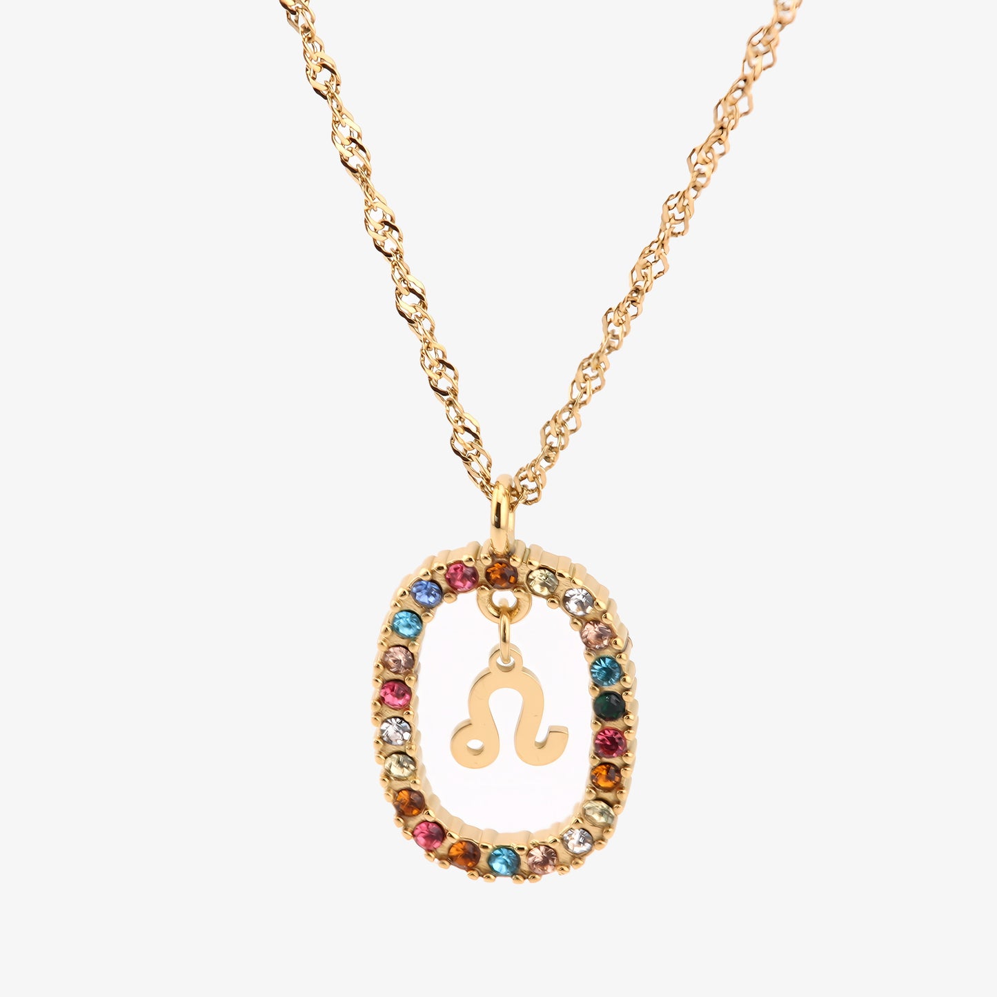 COLLAR ROMA. Collar con signo del zodiaco en Plata de Ley 925 bañada en oro de 18K