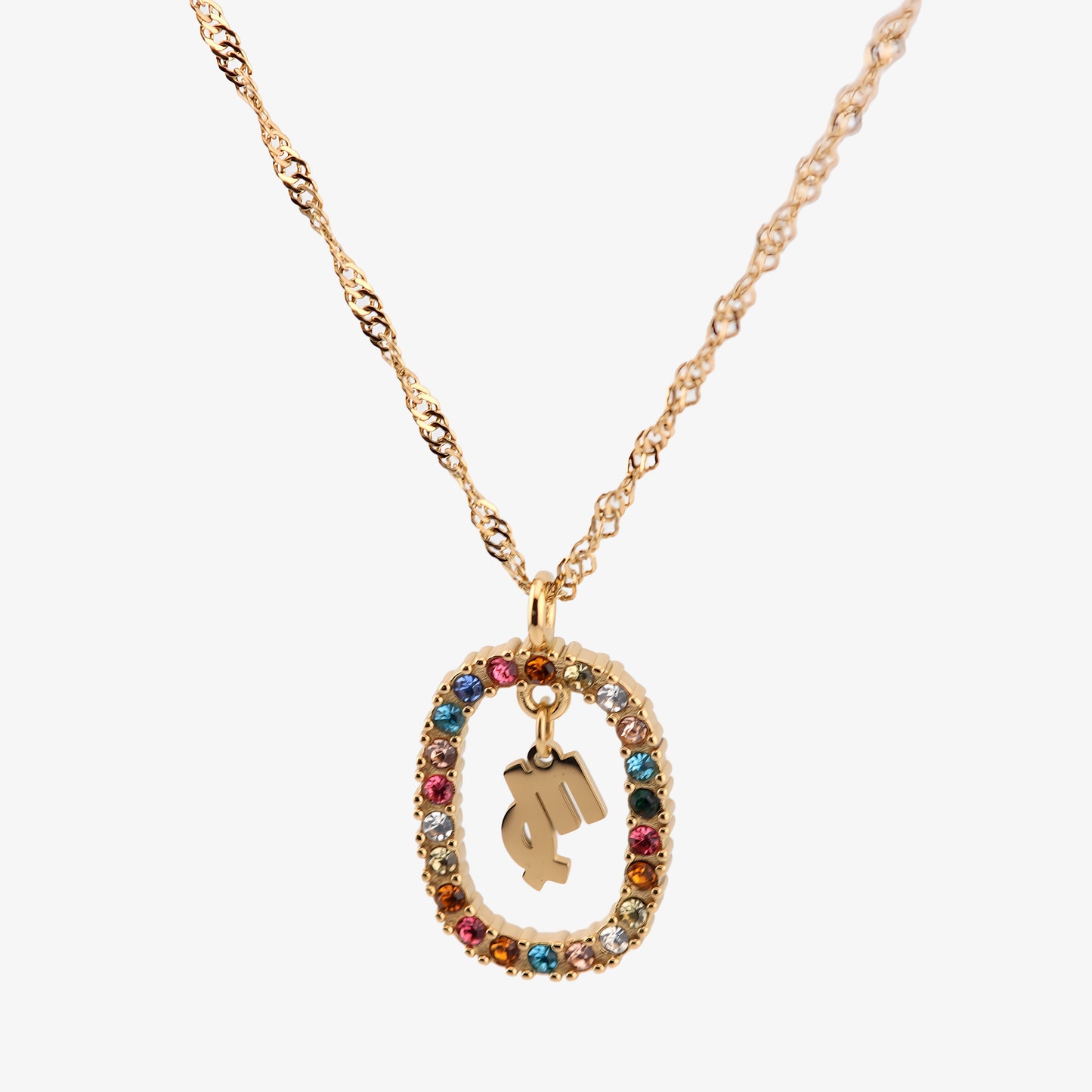 COLLAR ROMA. Collar con signo del zodiaco en Plata de Ley 925 bañada en oro de 18K
