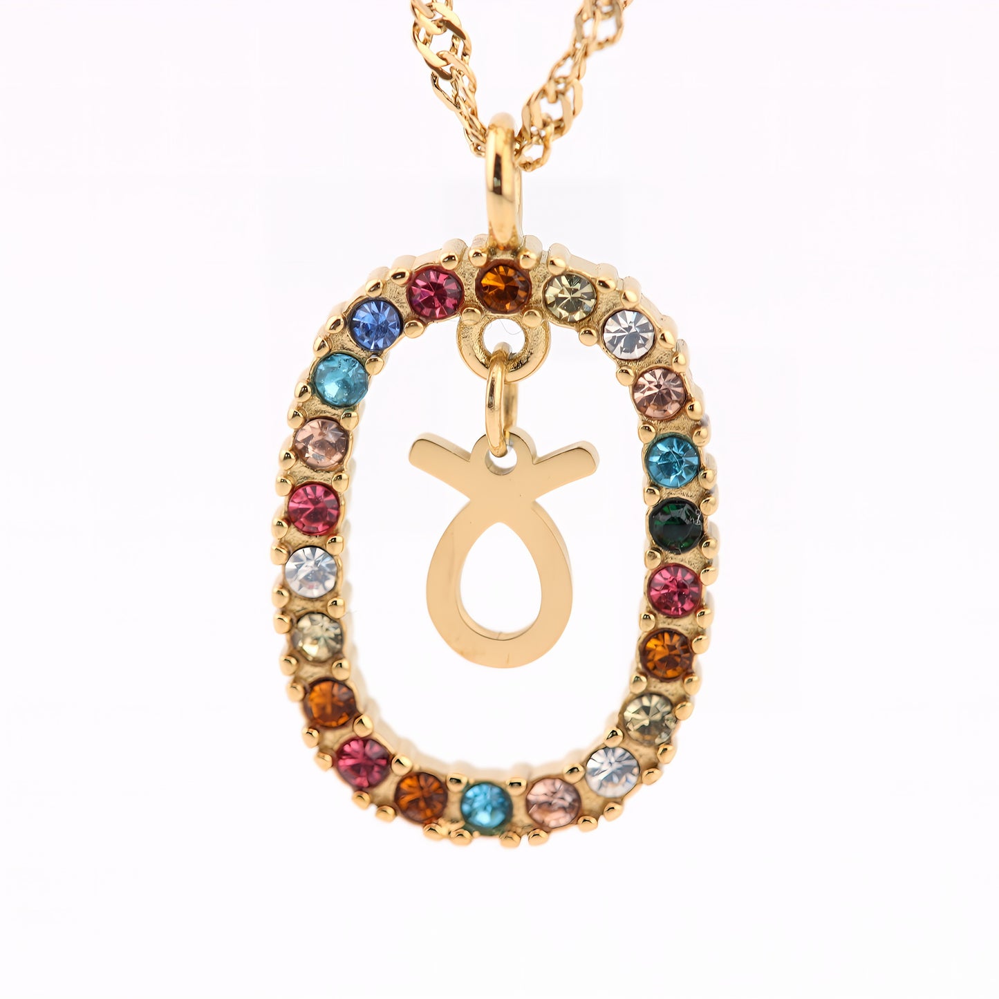 COLLAR ROMA. Collar con signo del zodiaco en Plata de Ley 925 bañada en oro de 18K