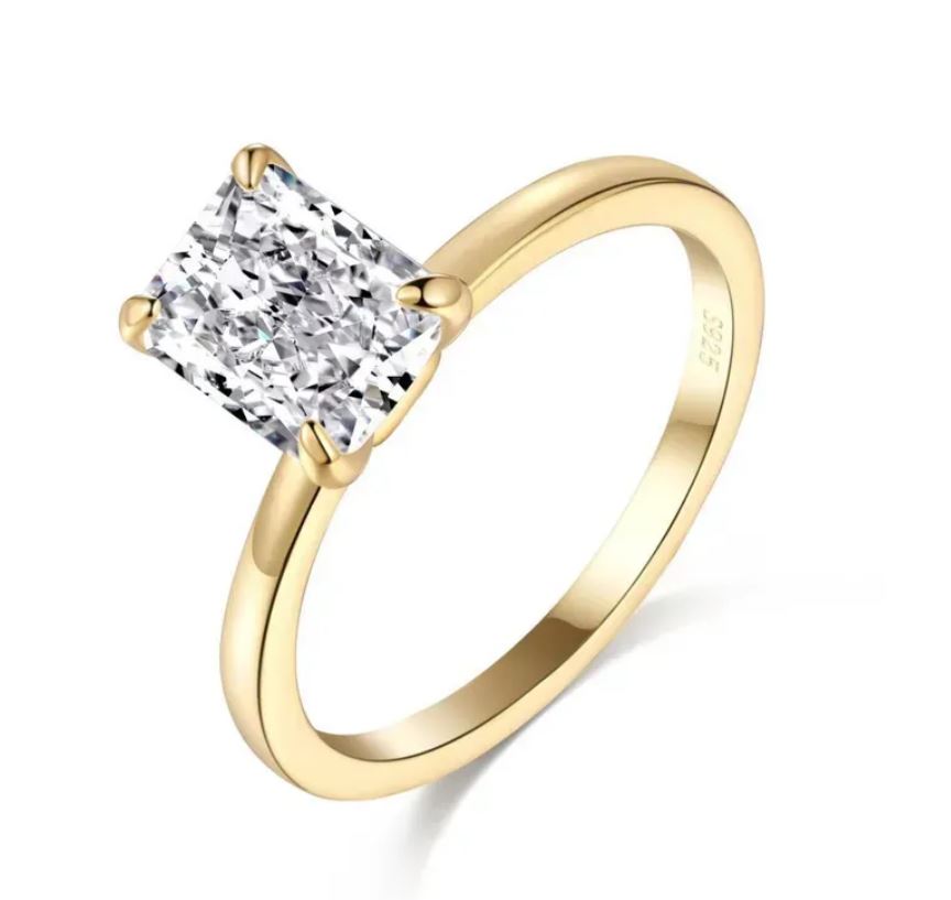 ANILLO MEI. Anillo en Plata de Ley 925 bañado en oro