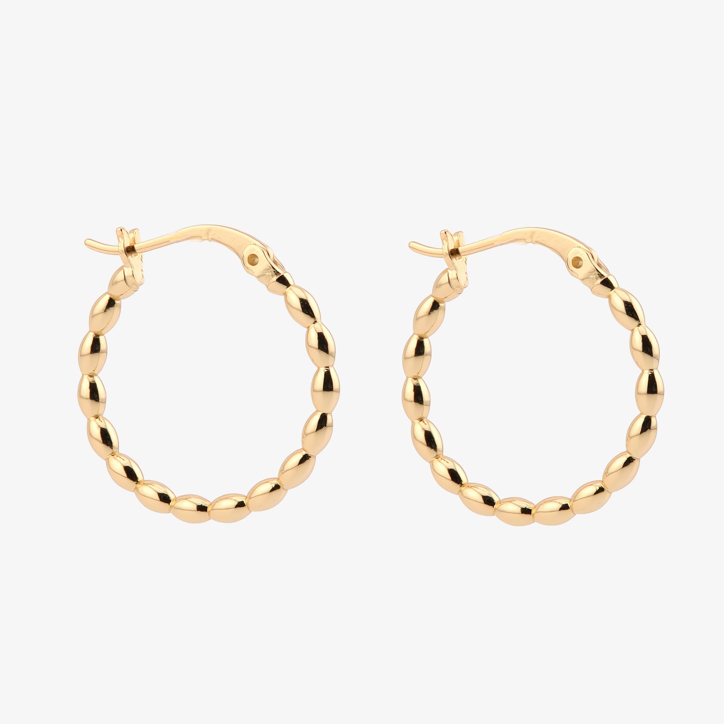 PENDIENTES AURORA. Aros en Plata de Ley 925 bañada en oro