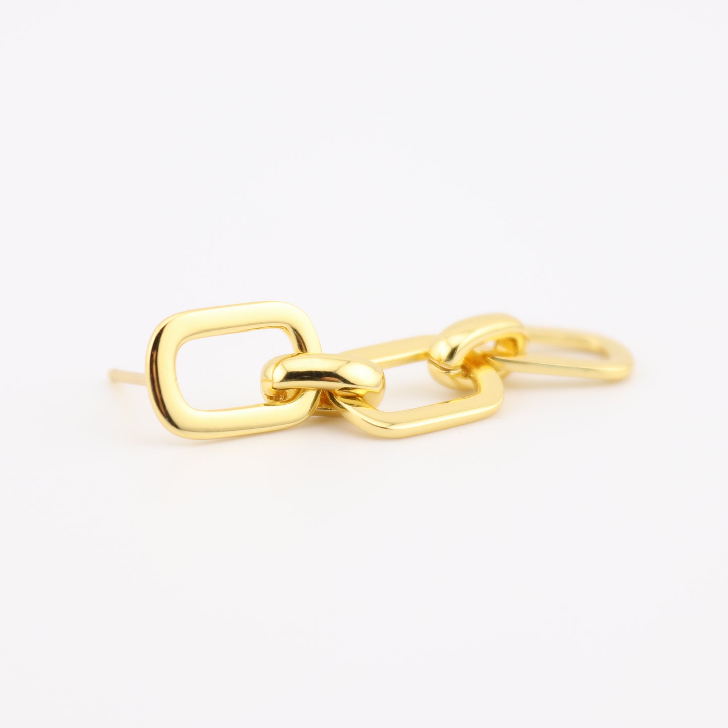 PENDIENTES BRUNA. Pendientes largos en Plata de Ley 925 bañada en oro 18k