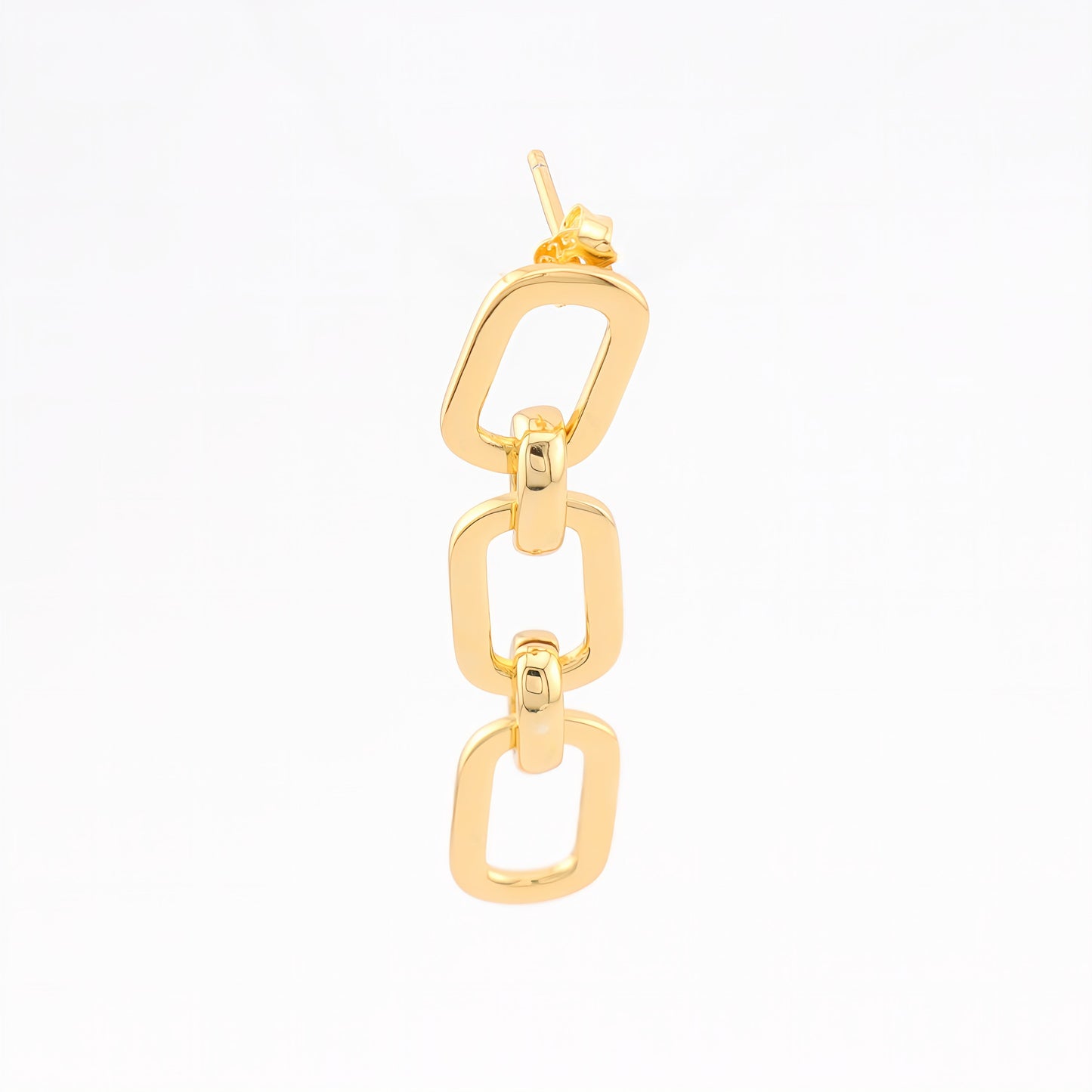 PENDIENTES BRUNA. Pendientes largos en Plata de Ley 925 bañada en oro 18k