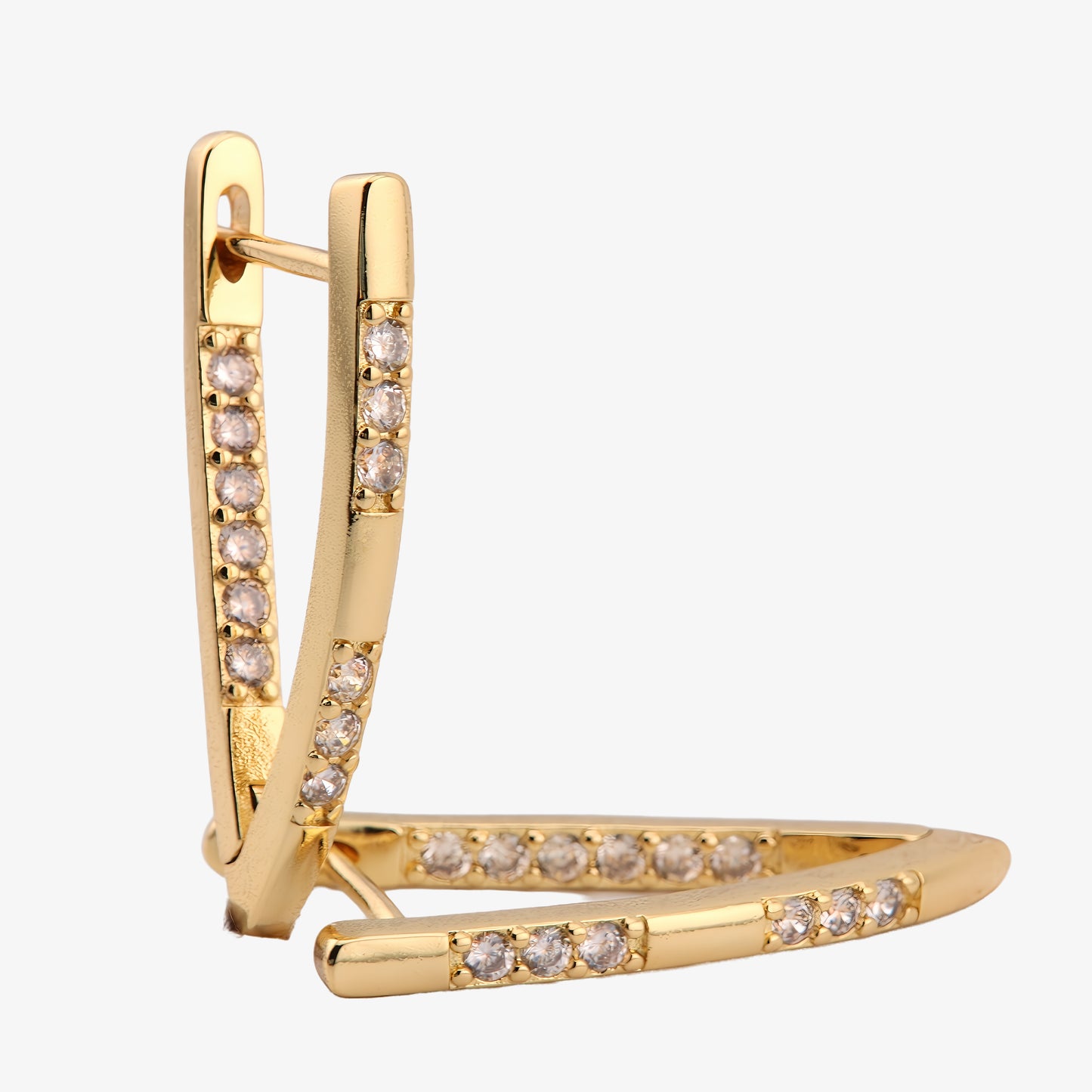 PENDIENTES GALILEA. Pendientes en Plata de Ley bañados en oro de 18K