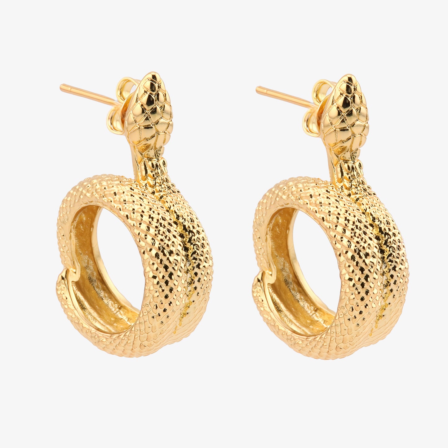 PENDIENTES XANA. Pendientes de cobre bañados en oro de 18k