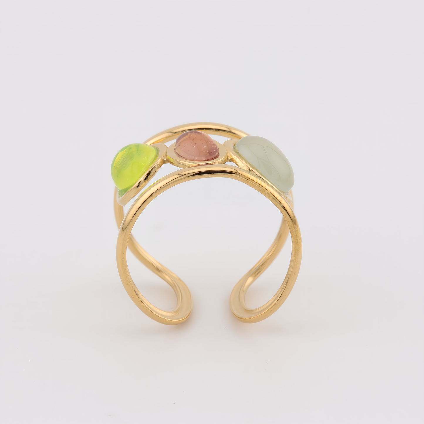 ANILLO SIGRID CON TRIO DE PIEDRAS