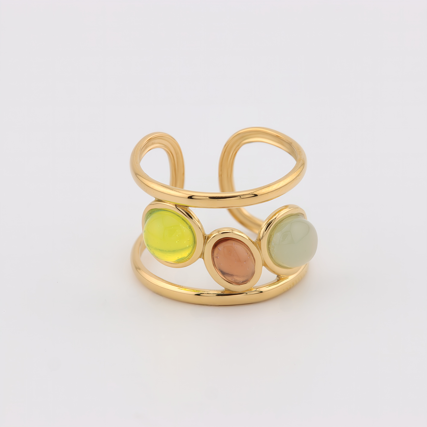 ANILLO SIGRID CON TRIO DE PIEDRAS