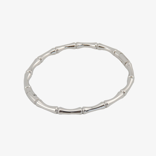 BRAZALETE BELINDA. Pulsera brazalete rígido de acero inoxidable