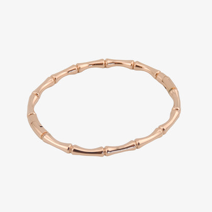 BRAZALETE GADEA. Brazalete rígido de acero inoxidable bañado en oro rosa