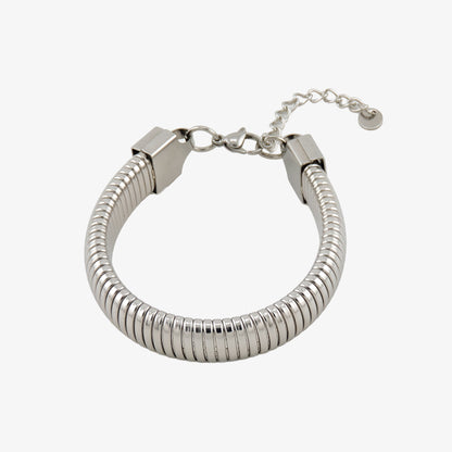 PULSERA MARTINA. Pulsera ajustable elástica de acero inoxidable