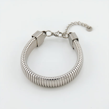 PULSERA MARTINA. Pulsera ajustable elástica de acero inoxidable