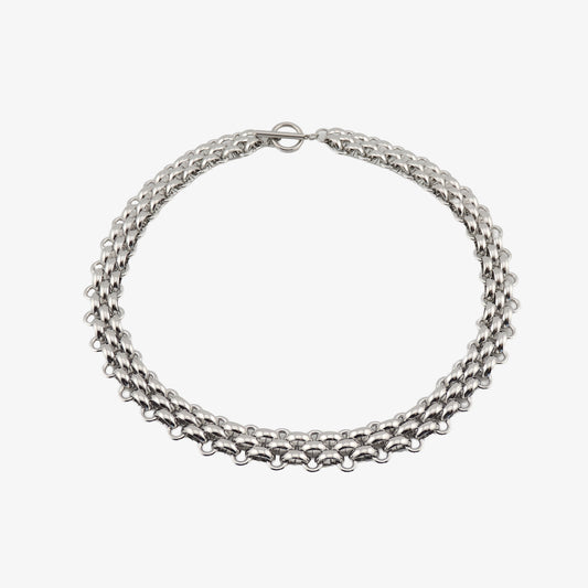 COLLAR ITZIAR. Collar de acero inoxidable recubierto de titanio