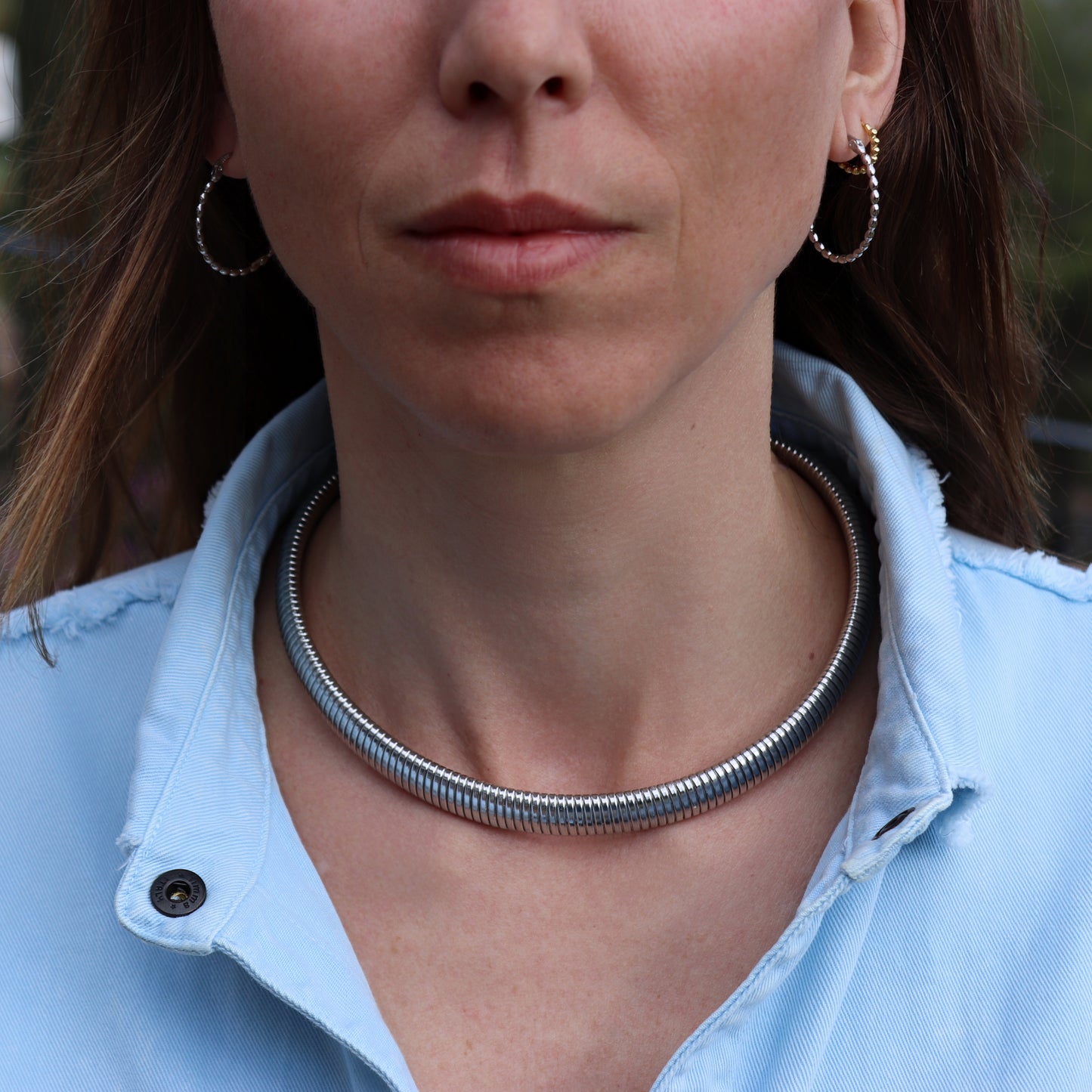 PENDIENTES PALOMA. Aros en Plata de Ley 925
