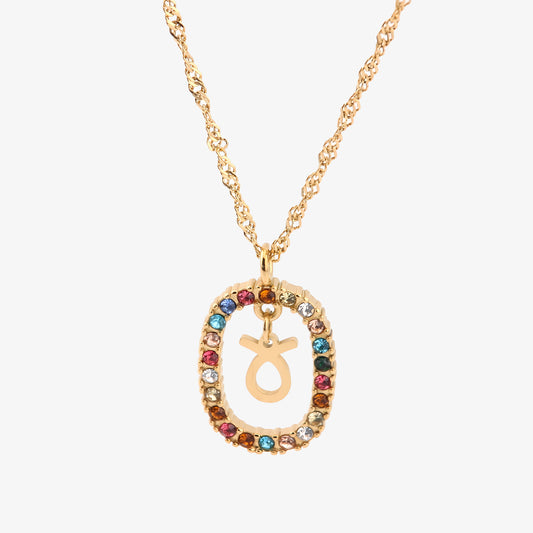 COLLAR ROMA. Collar con signo del zodiaco en Plata de Ley 925 bañada en oro de 18K