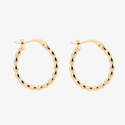 PENDIENTES AURORA. Aros en Plata de Ley 925 bañada en oro