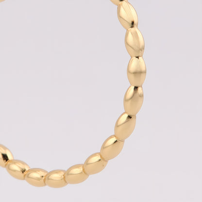 PENDIENTES ELVIRA. Aros en Plata de Ley 925 bañada en oro