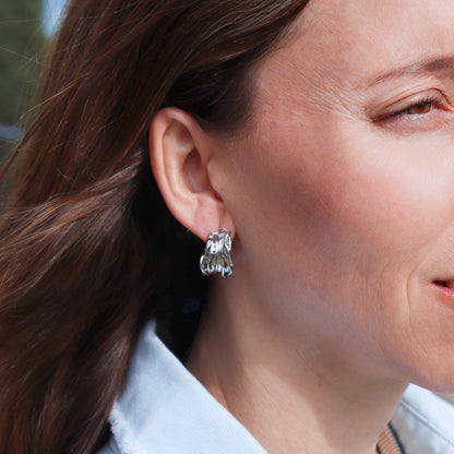PENDIENTES MIRANDA. Aros en plata de Ley 925