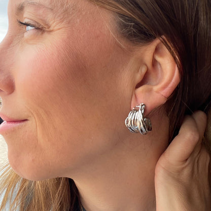 PENDIENTES MIRANDA. Aros en plata de Ley 925