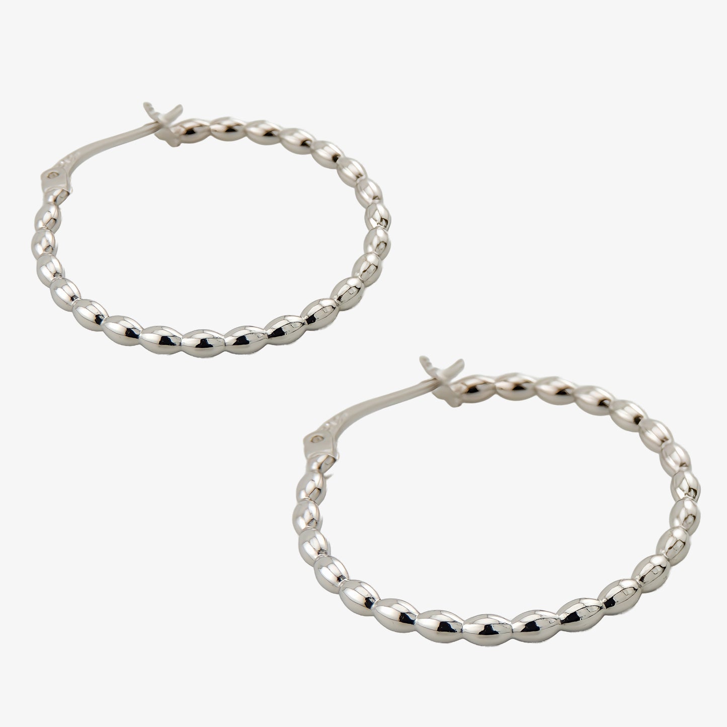 PENDIENTES PALOMA. Aros en Plata de Ley 925