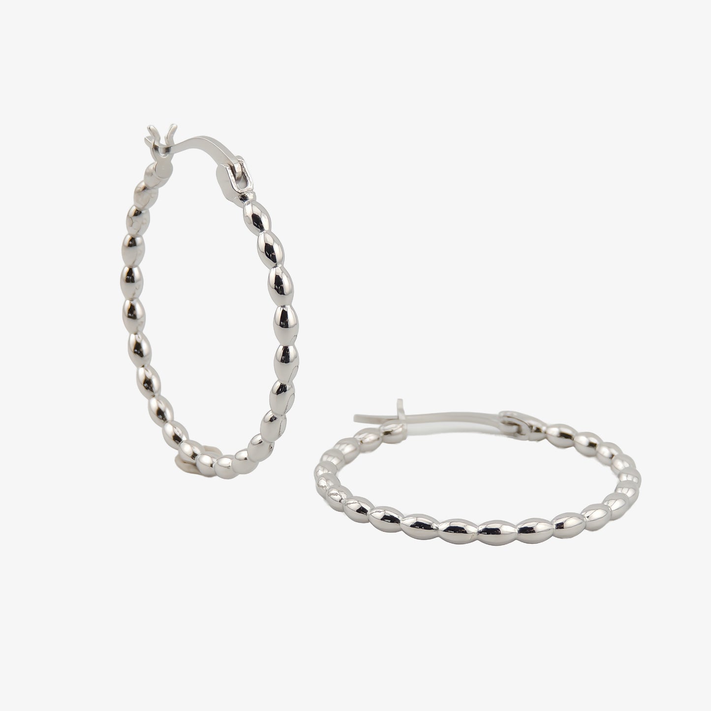 PENDIENTES PALOMA. Aros en Plata de Ley 925
