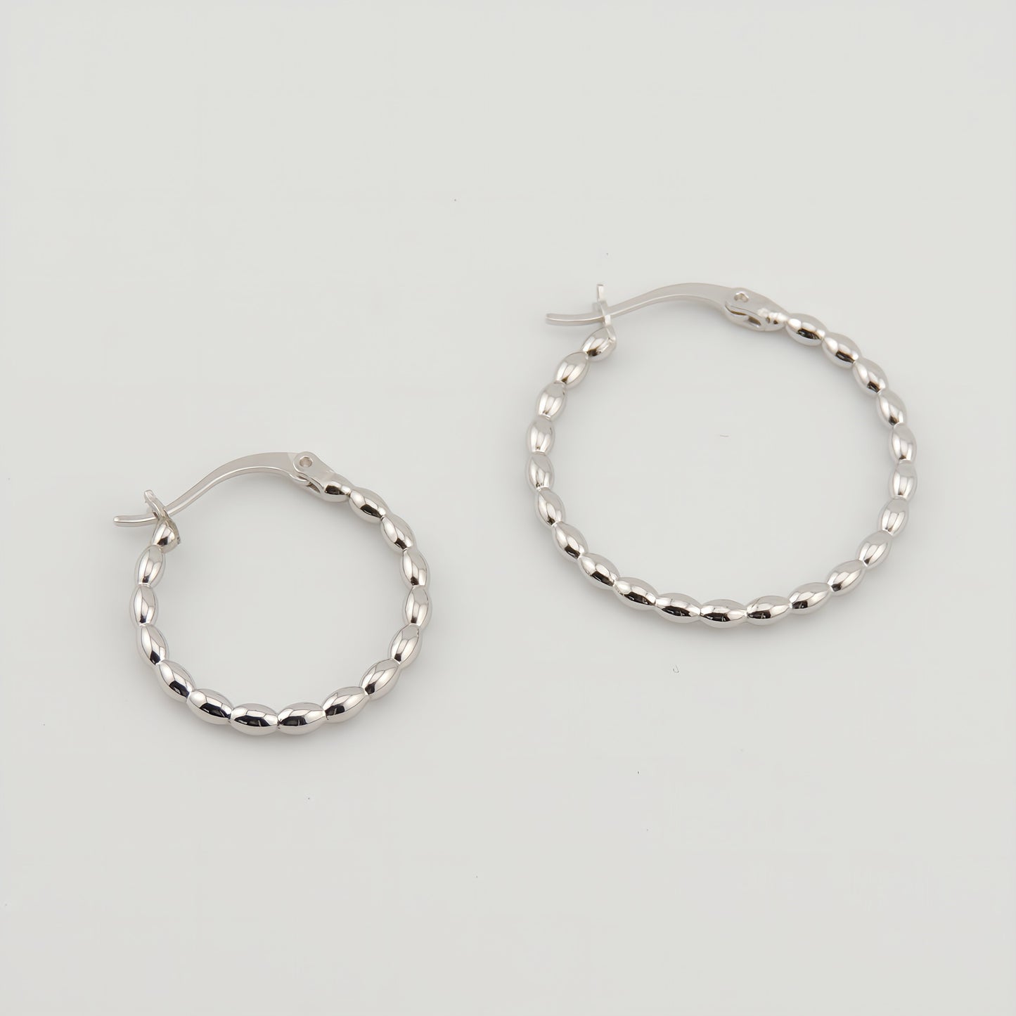 PENDIENTES PALOMA. Aros en Plata de Ley 925