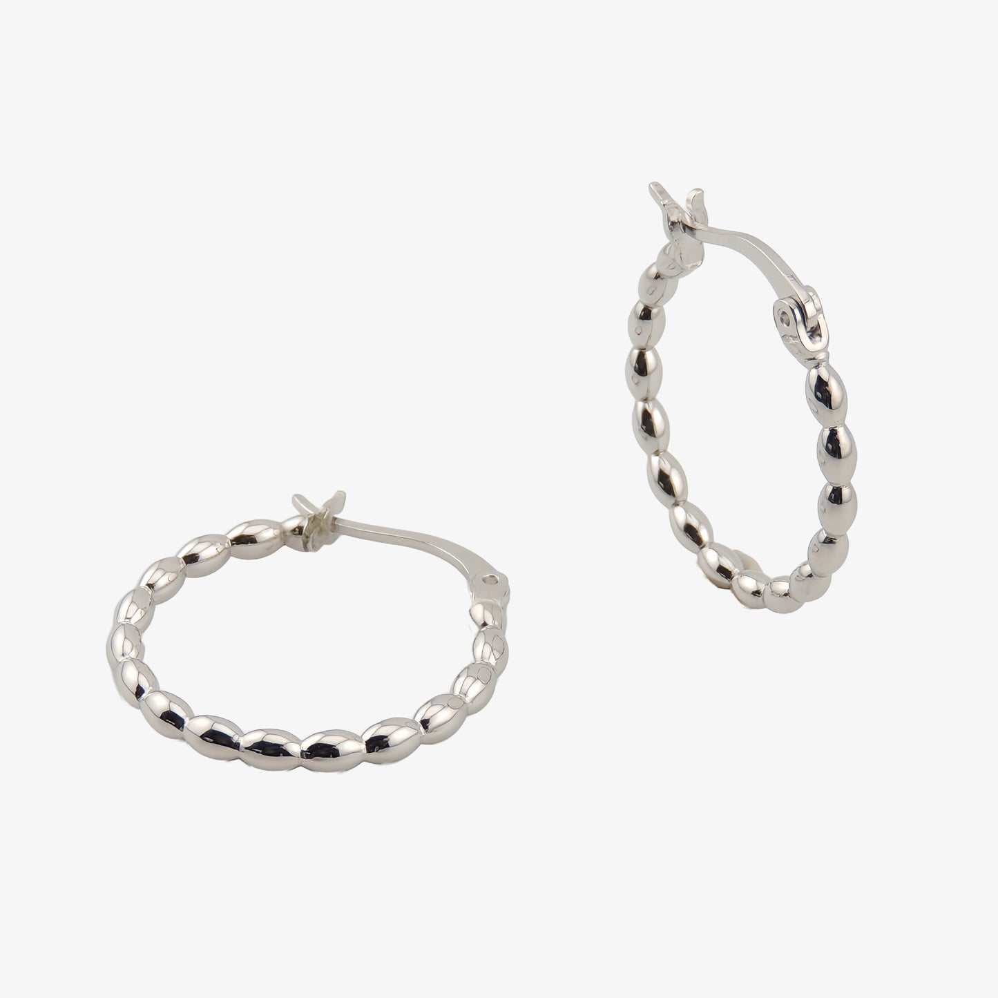 PENDIENTES VALERIA. Aros en Plata de Ley 925