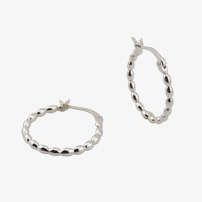 PENDIENTES VALERIA. Aros en Plata de Ley 925