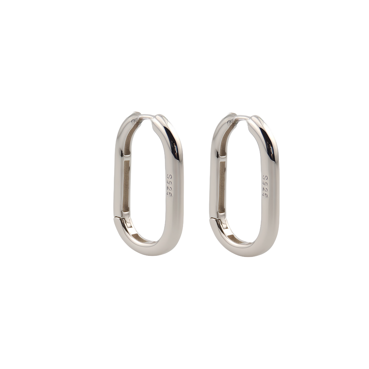 PENDIENTES MENCIA. Aros medianos en Plata de Ley 925