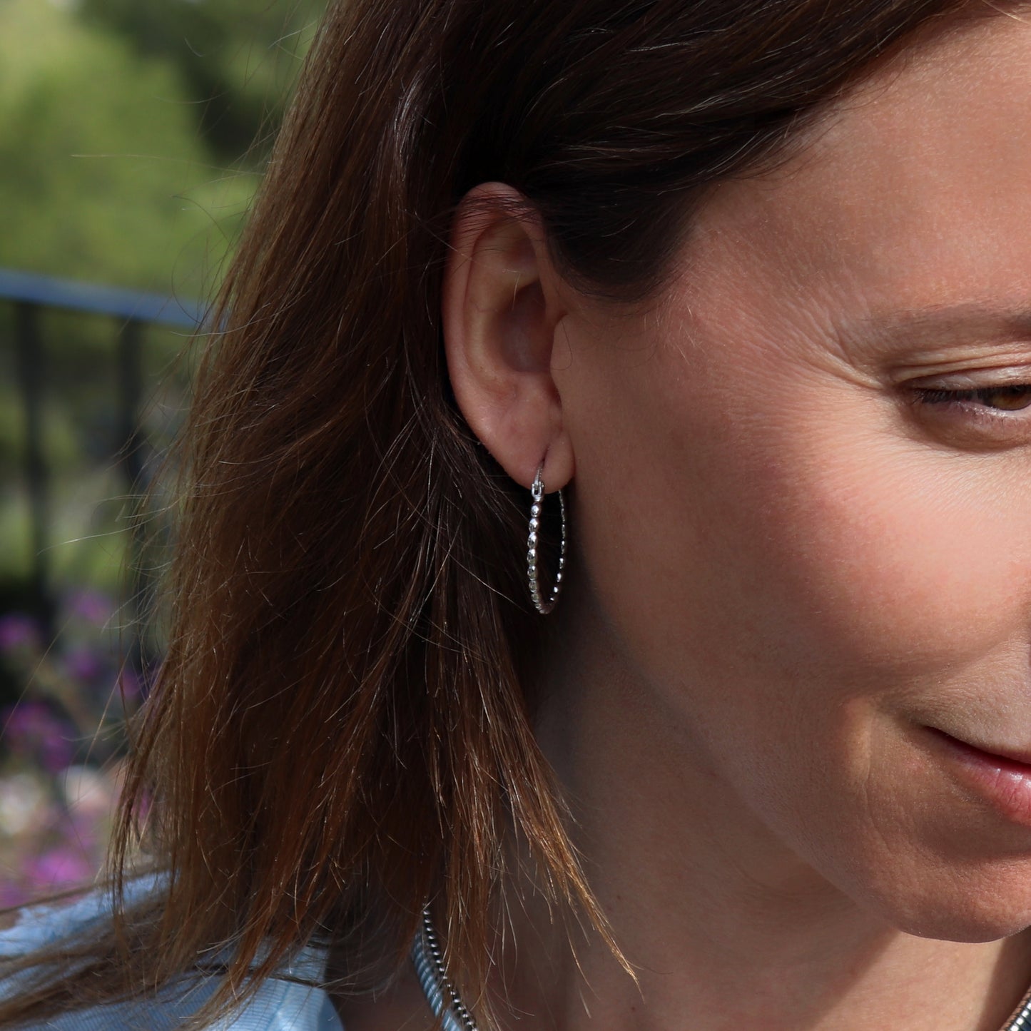 PENDIENTES PALOMA. Aros en Plata de Ley 925